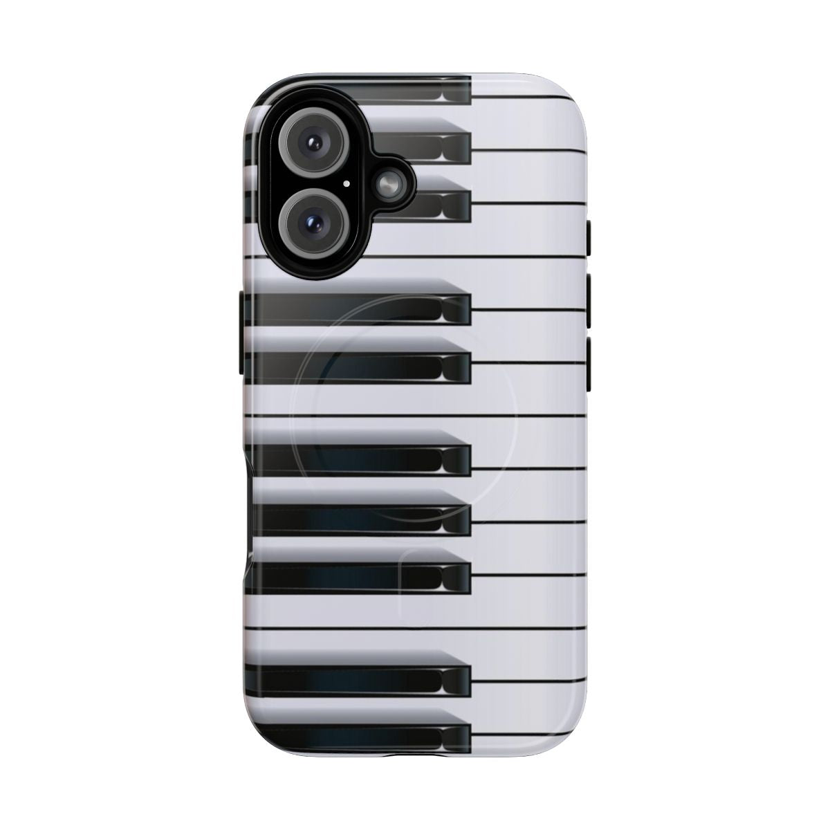 High-quality piano-themed magnetic tough phone case