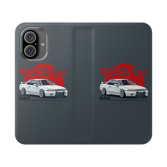 Skyline R32 GTR inspired phone case with racing car design