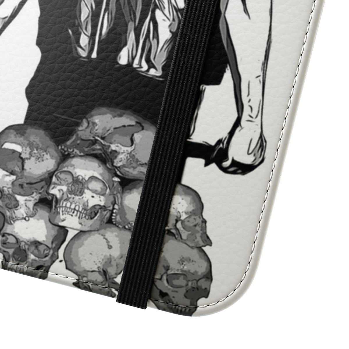 Flip phone case inspired by the popular TV series The Walking Dead, featuring Daryl Dixon character art. - Close Up