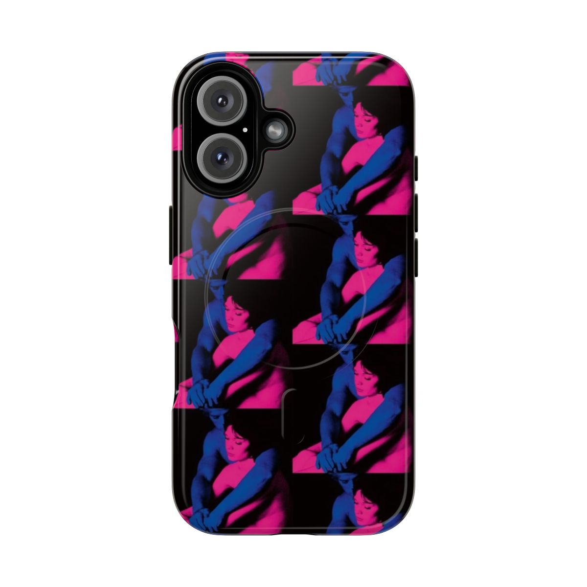 Stylish TV Girl inspired phone case with magnetic tough design