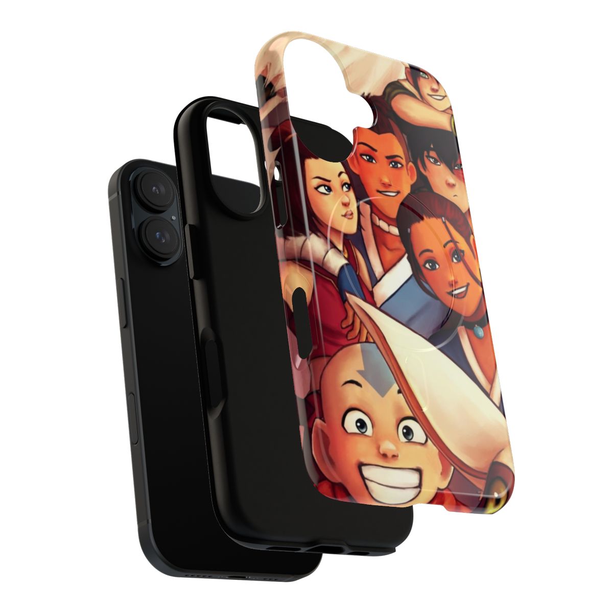 Magnetic tough phone case featuring the Team Avatar cast from Avatar: The Last Airbender - Layers