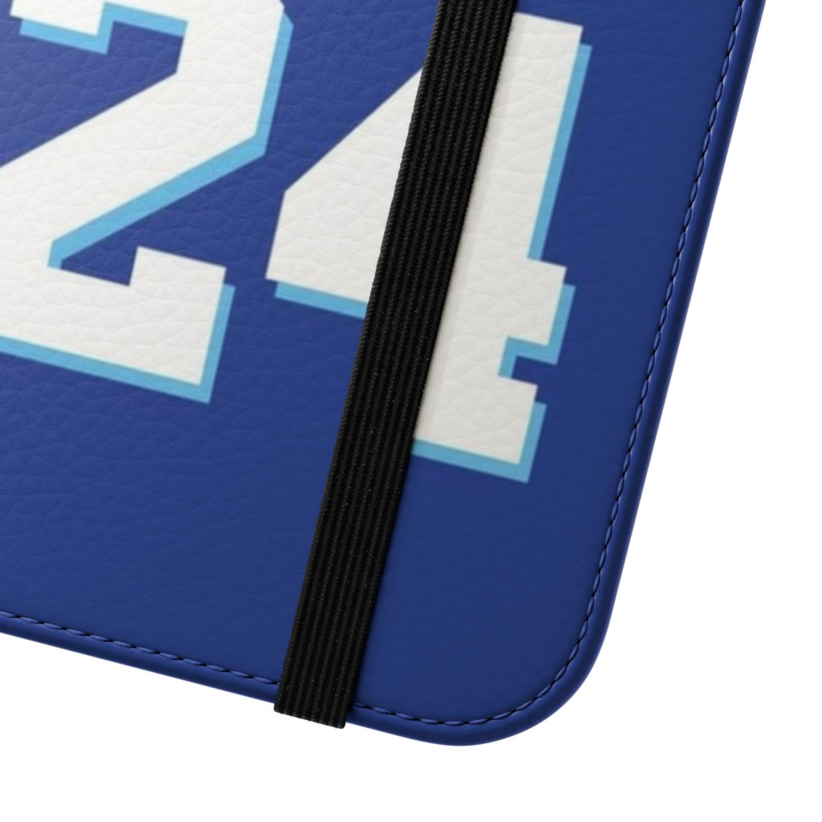 Kobe Bryant-inspired basketball jersey-themed phone case with flip cover design - Close Up