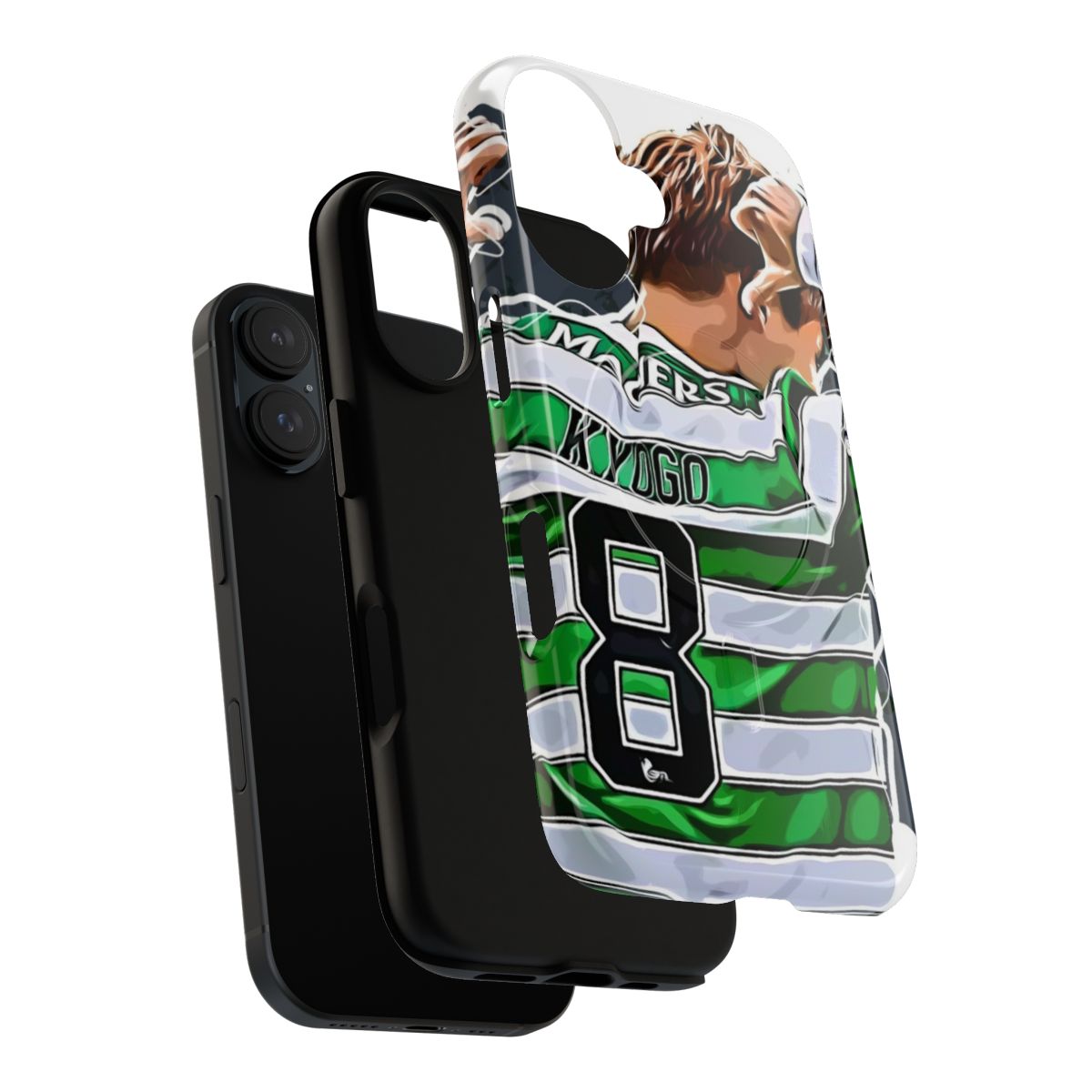 Magnetic Tough Phone Case featuring Celtic FC player Kyogo Furuhashi - Layers