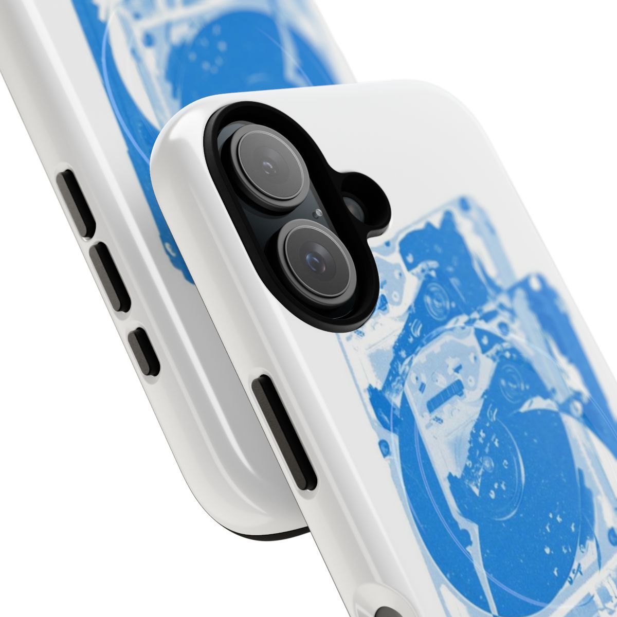 Wave to Earth inspired magnetic tough phone case featuring a stylized earth design - Detail