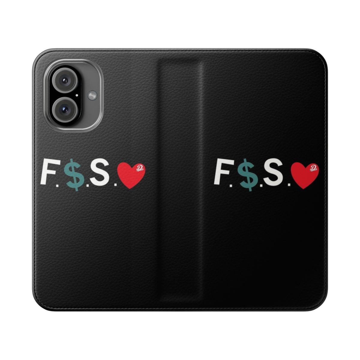 Stylish phone case featuring the 'Fuck Money, Spread Love' design inspired by J. Cole's music and Dreamville brand.