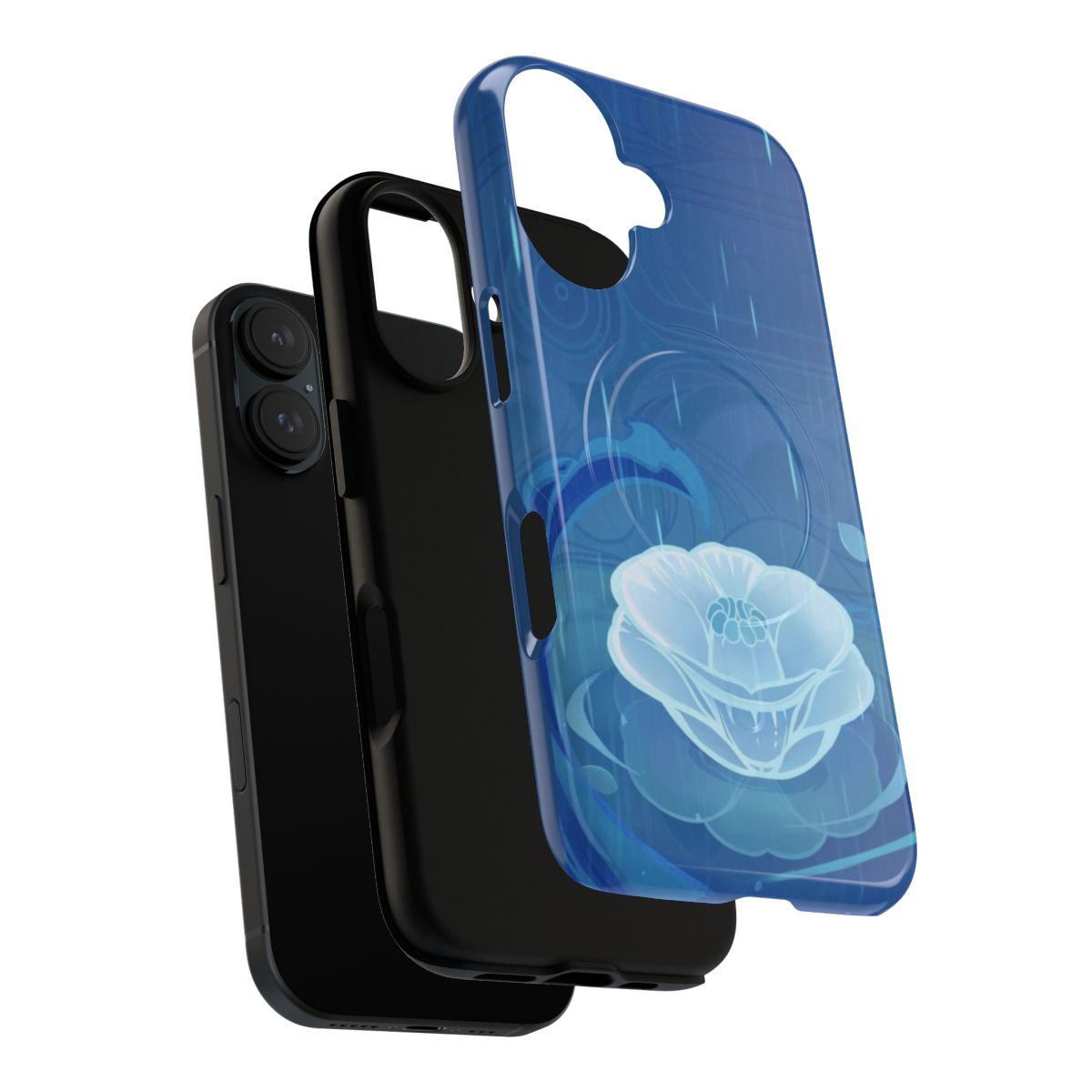 Genshin Impact inspired Kamisato Ayato magnetic tough phone case - Layers