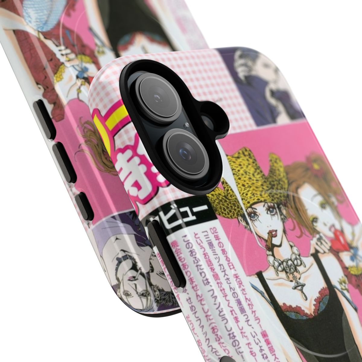 Nana-themed magnetic tough phone case featuring characters and imagery from the popular anime and manga series. - Detail