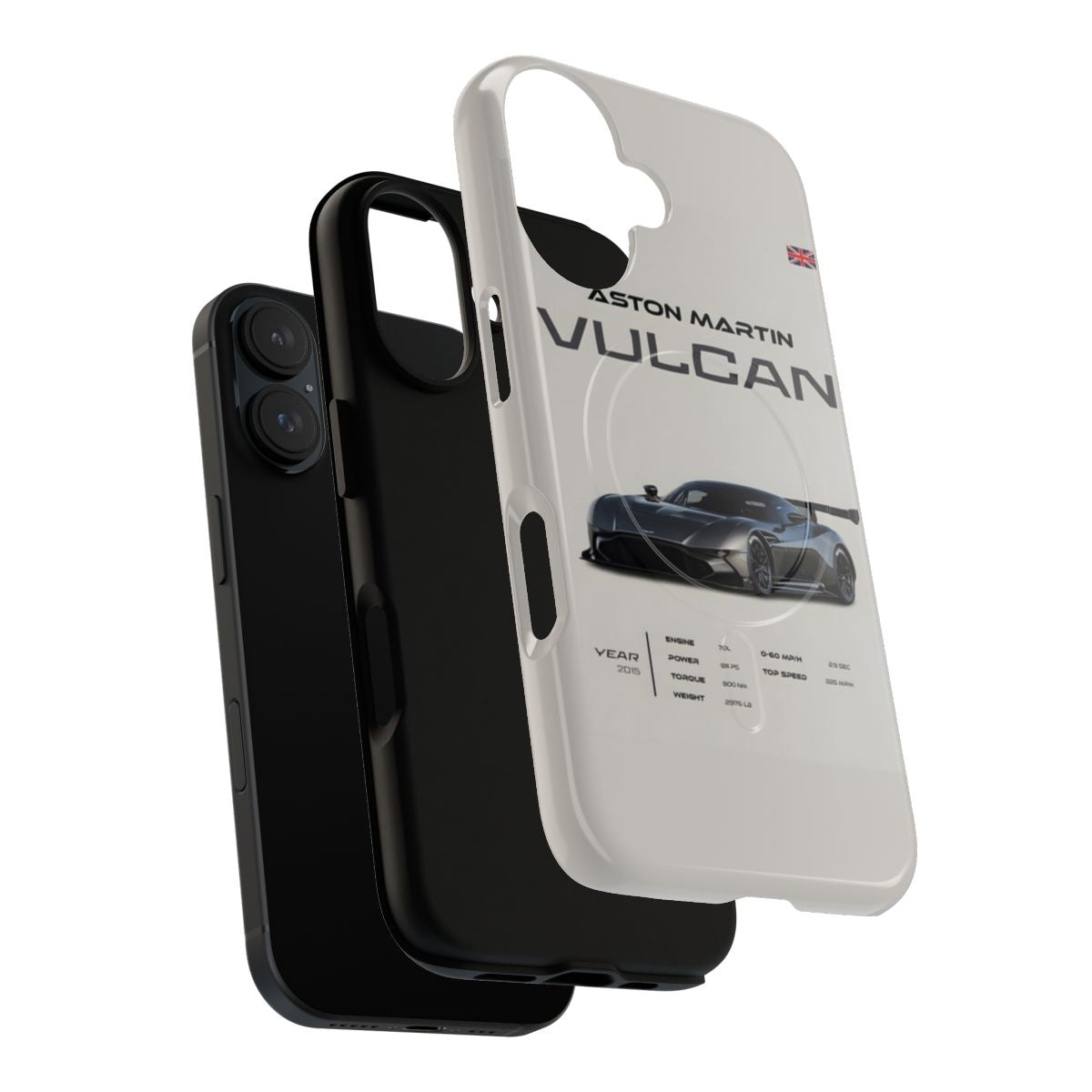 Aston Martin Vulcan Magnetic Tough Phone Case - Layers