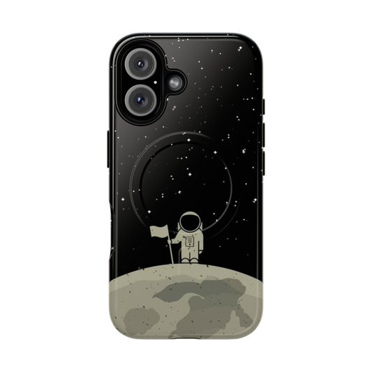 Space-themed magnetic tough phone case