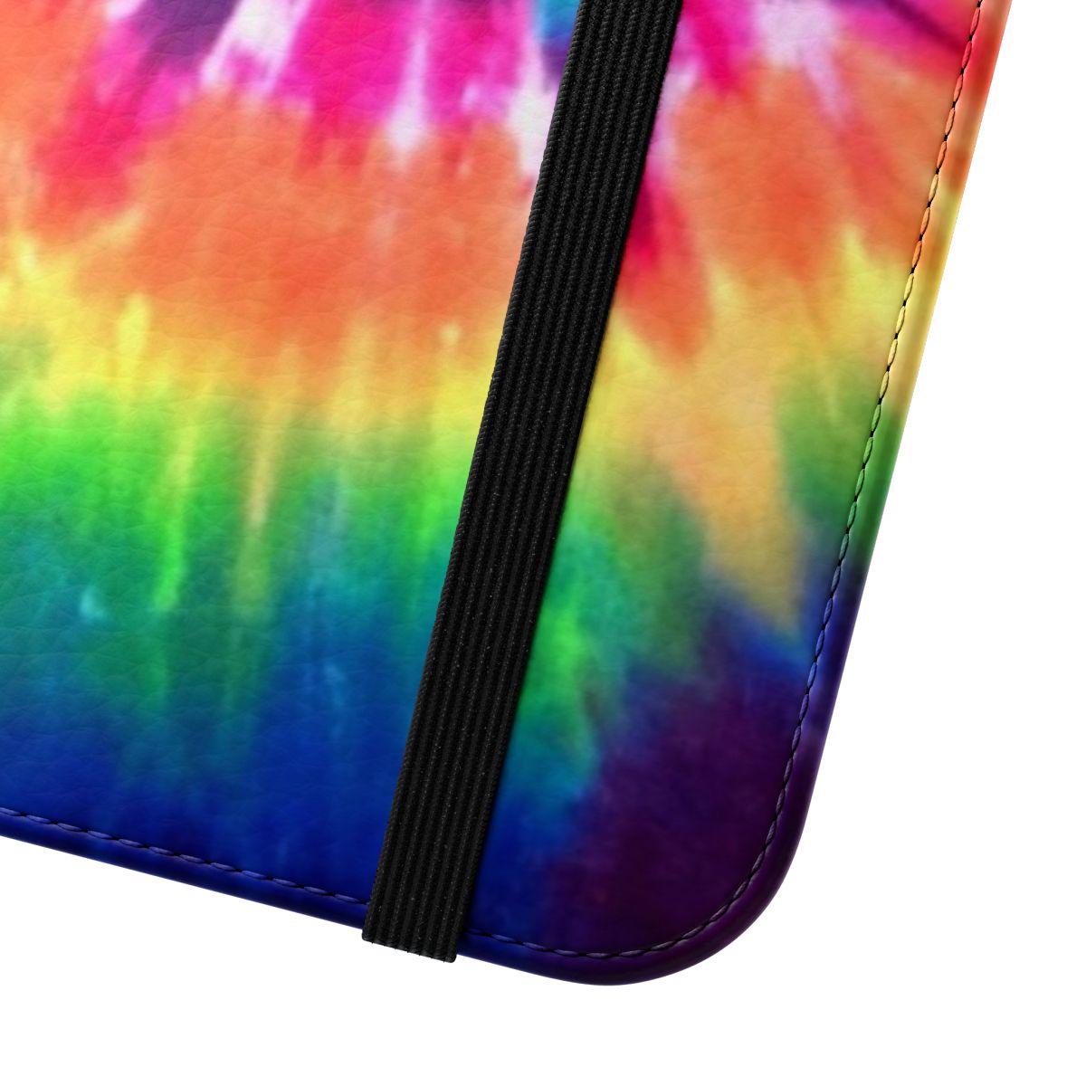 Tie dye pattern flip phone case cover - Close Up