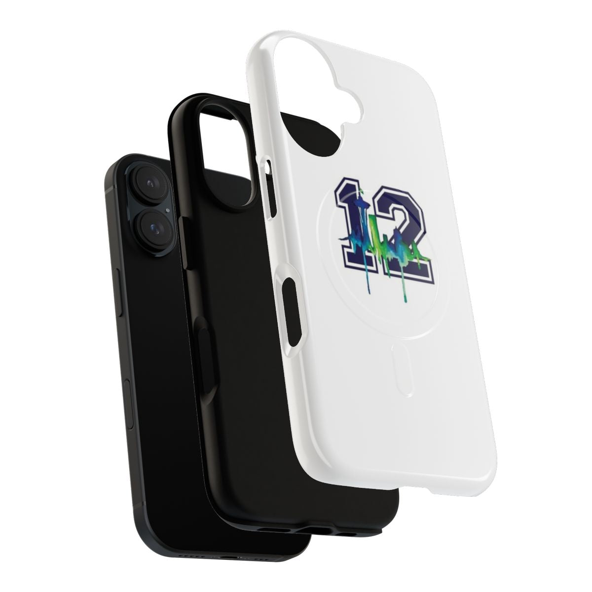 Stylish Seattle Seahawks-inspired magnetic tough phone case - Layers