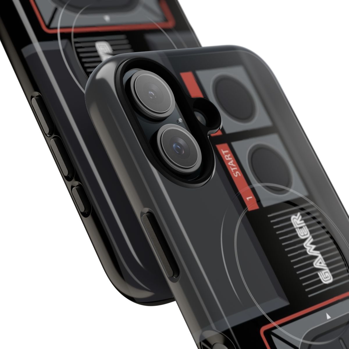 Retro gaming-inspired magnetic phone cases with classic console designs - Detail