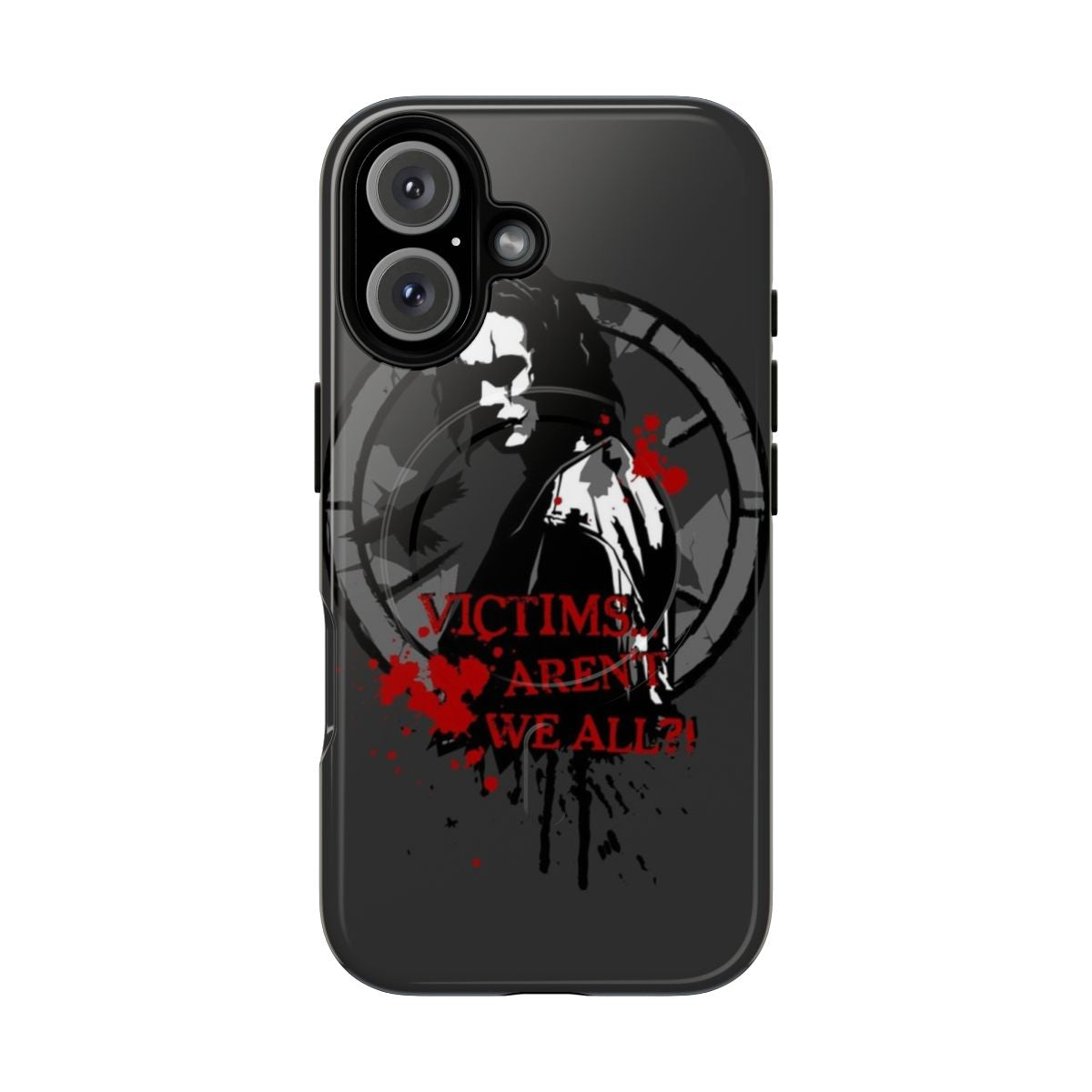 Magnetic tough phone case featuring a dark, moody design inspired by the cult classic film The Crow.