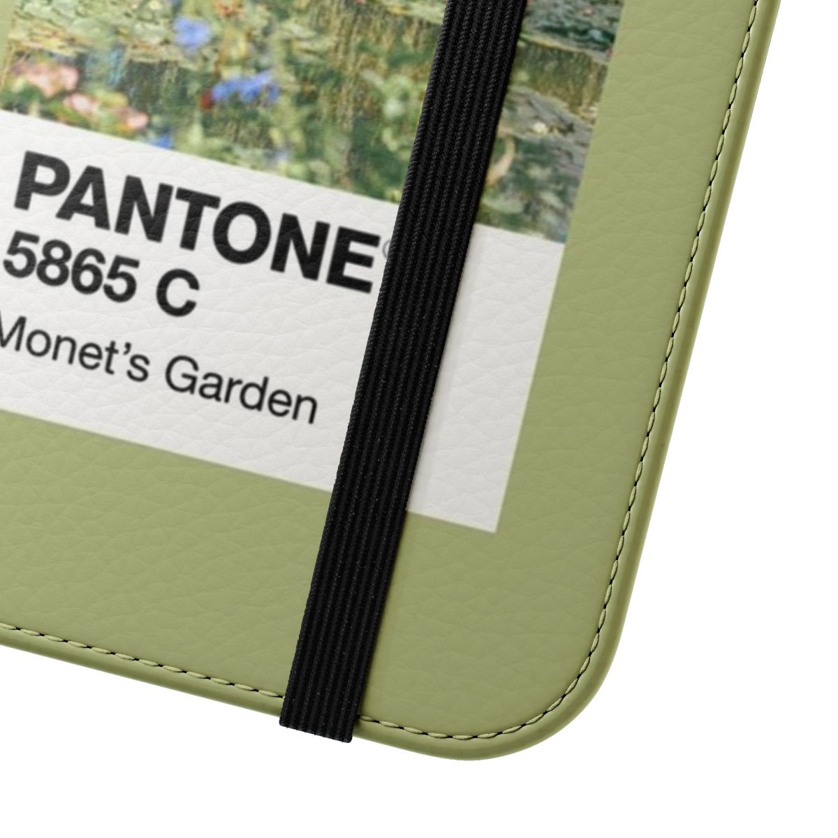 Pantone-inspired phone case with a floral design based on Claude Monet's famous 'Water Lilies' painting - Close Up