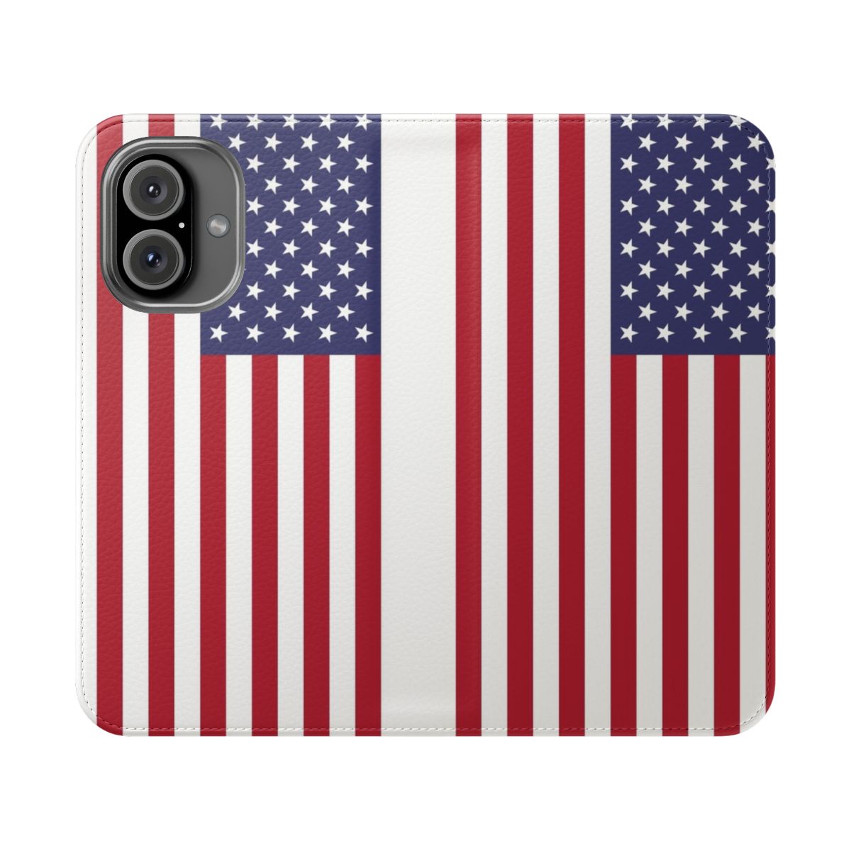 Patriotic American flag design flip phone case for Samsung Galaxy and other smartphones