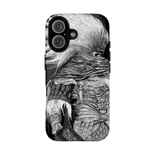 Dark fantasy-inspired magnetic phone case with The Nameless King design