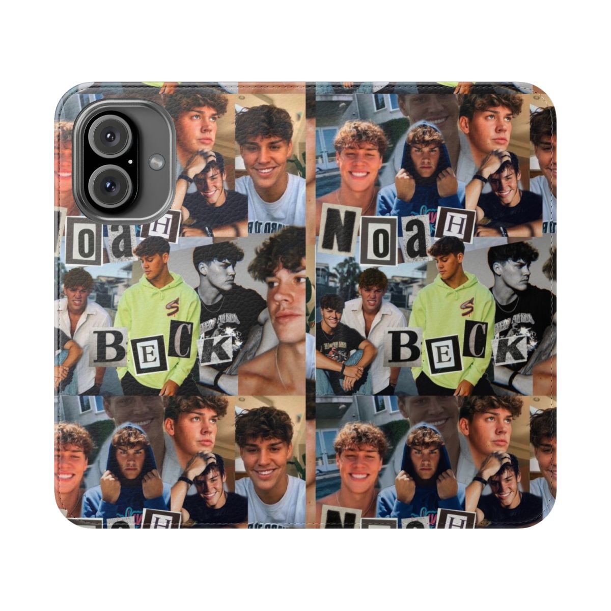 Collage-style phone case featuring Noah Beck from Sway House