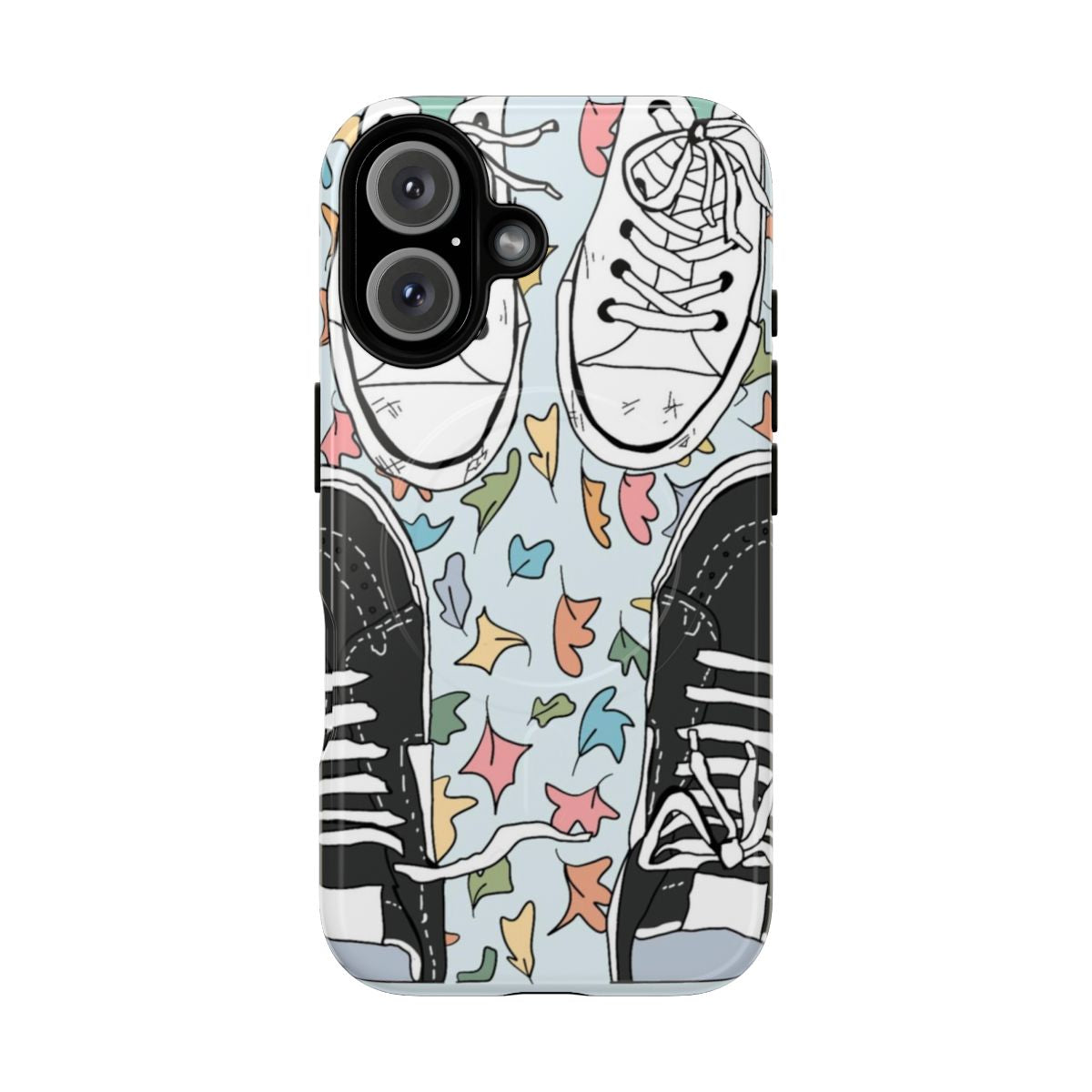 Heartstopper-Inspired Magnetic Tough Phone Case featuring characters Charlie Spring and Nick Nelson