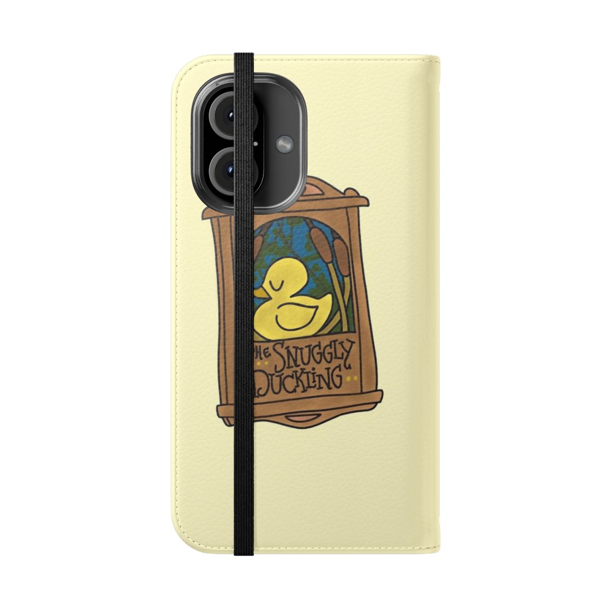 Flip cover phone case featuring the beloved characters from Disney's Tangled - Folded Front