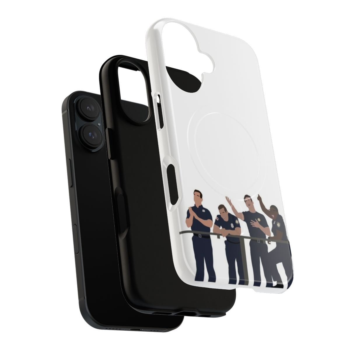 Tough magnetic phone case featuring characters from the 9-1-1 TV show - Layers