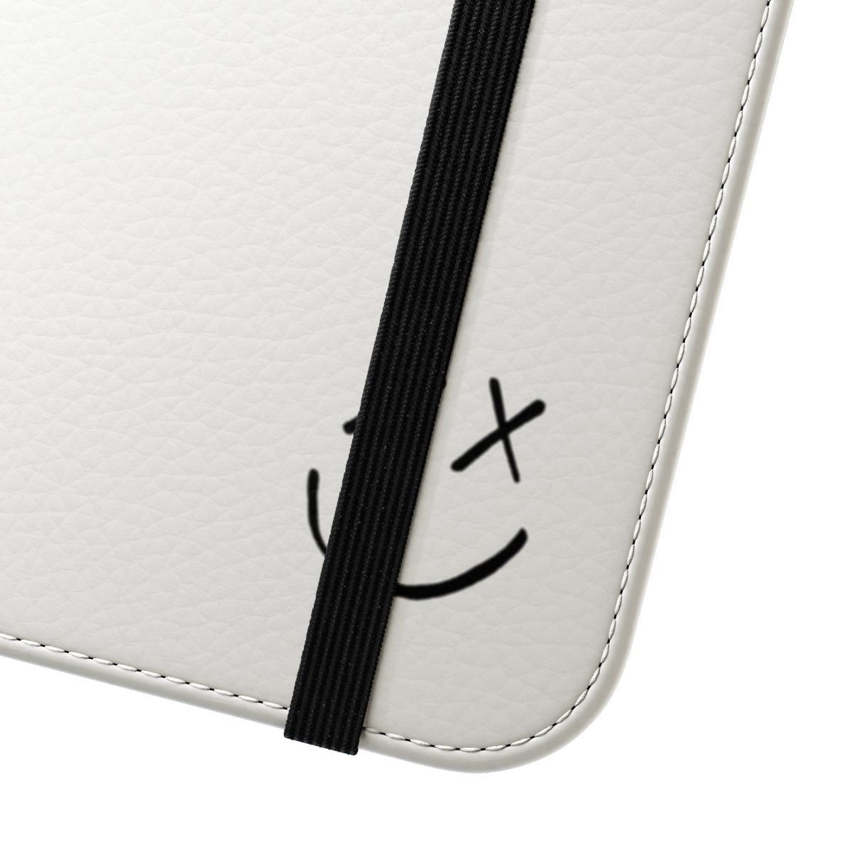 Stylish emoji smiley face flip cover phone case - Close Up