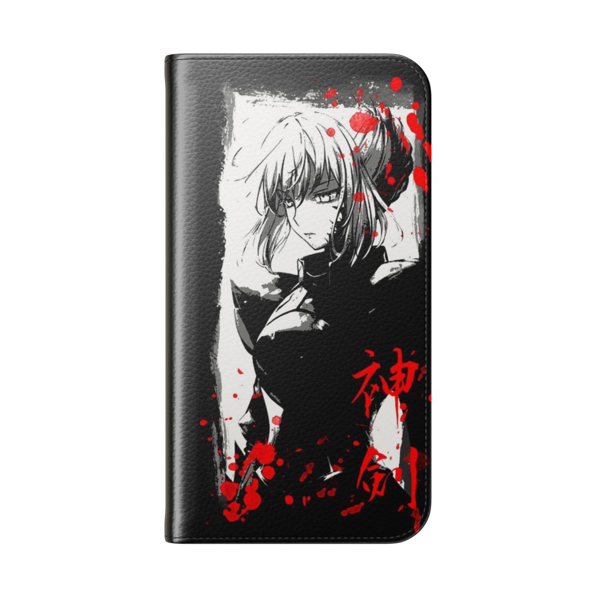 Fate-Inspired Saber Phone Case - Folded Back