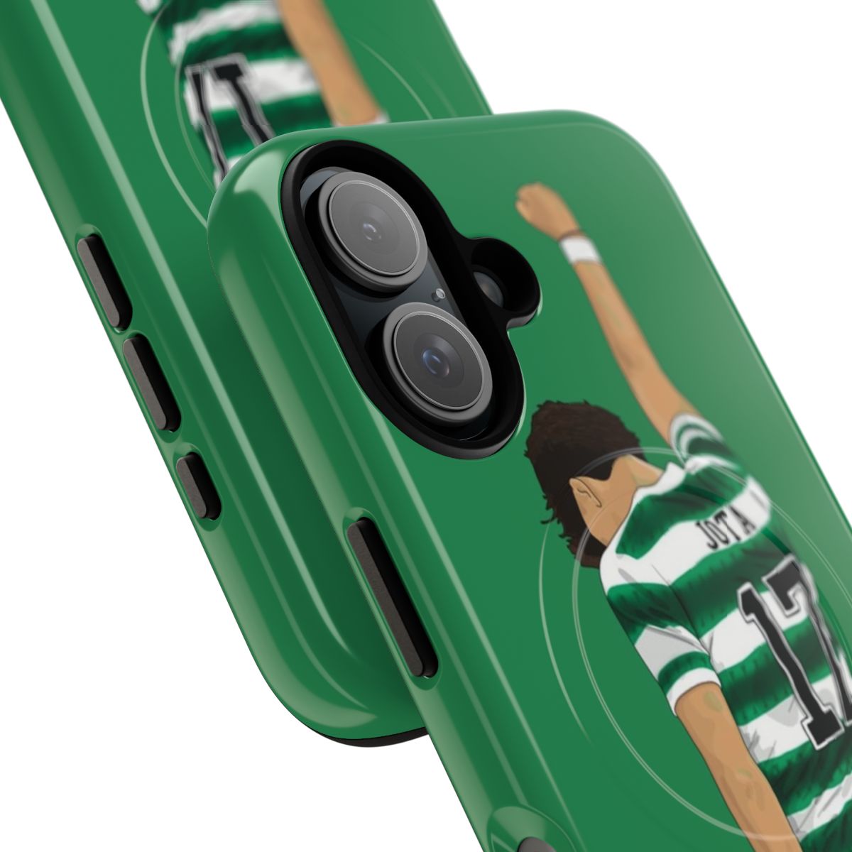 Image of a durable and magnetic Jota Celtic phone case - Detail