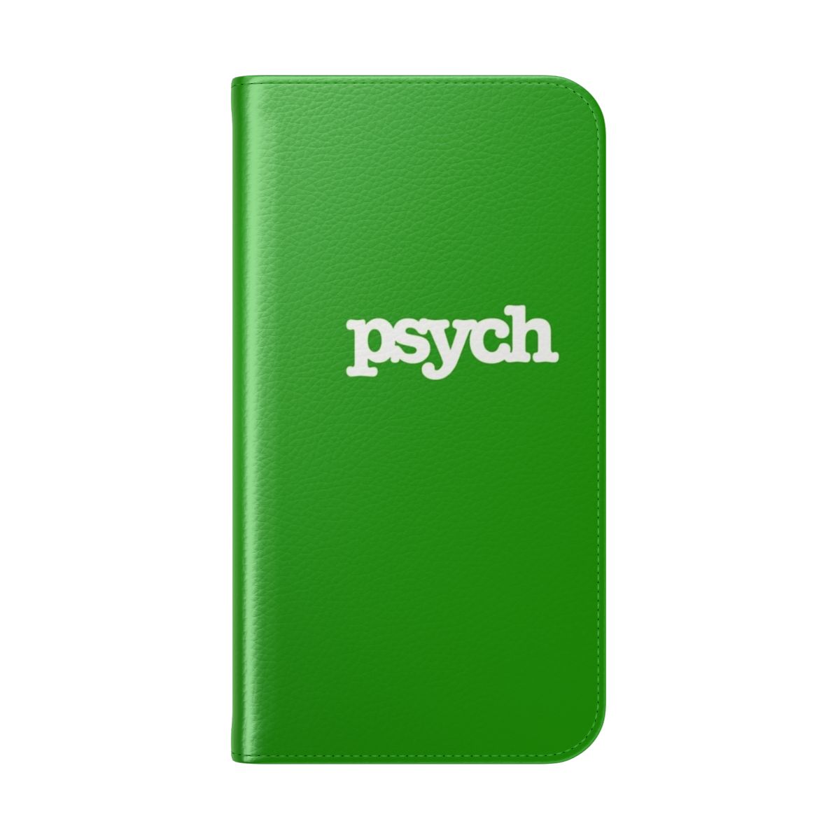 Pineapple-themed flip phone case with Psych TV show design - Folded Back