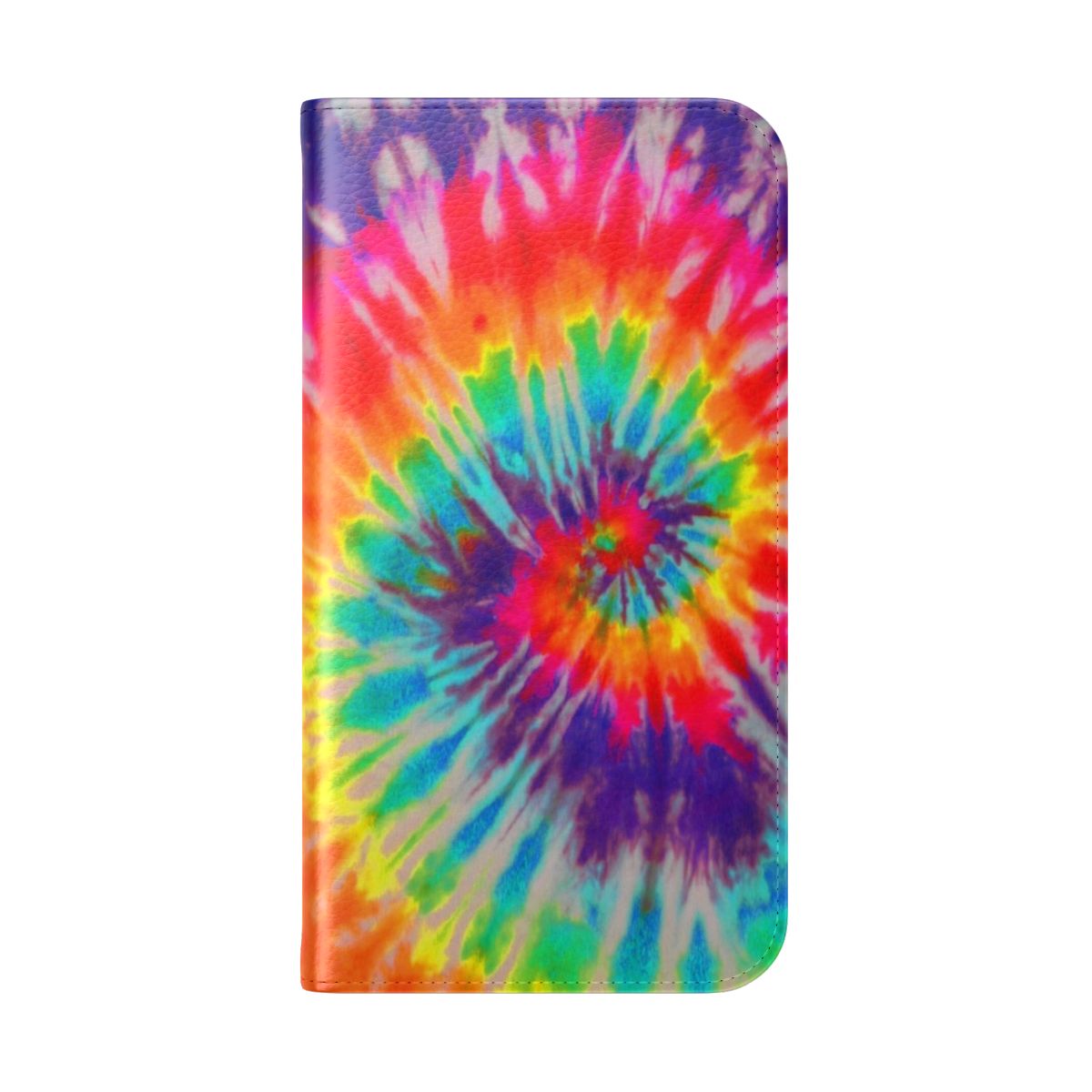 Colorful tie dye designed smartphone case - Folded Back