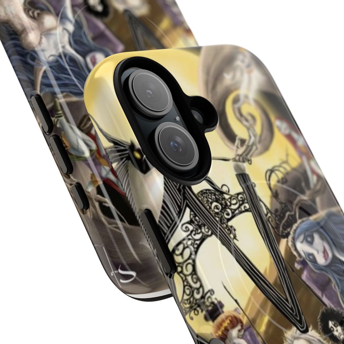 Magnetic tough phone case featuring characters from the films of Tim Burton - Detail