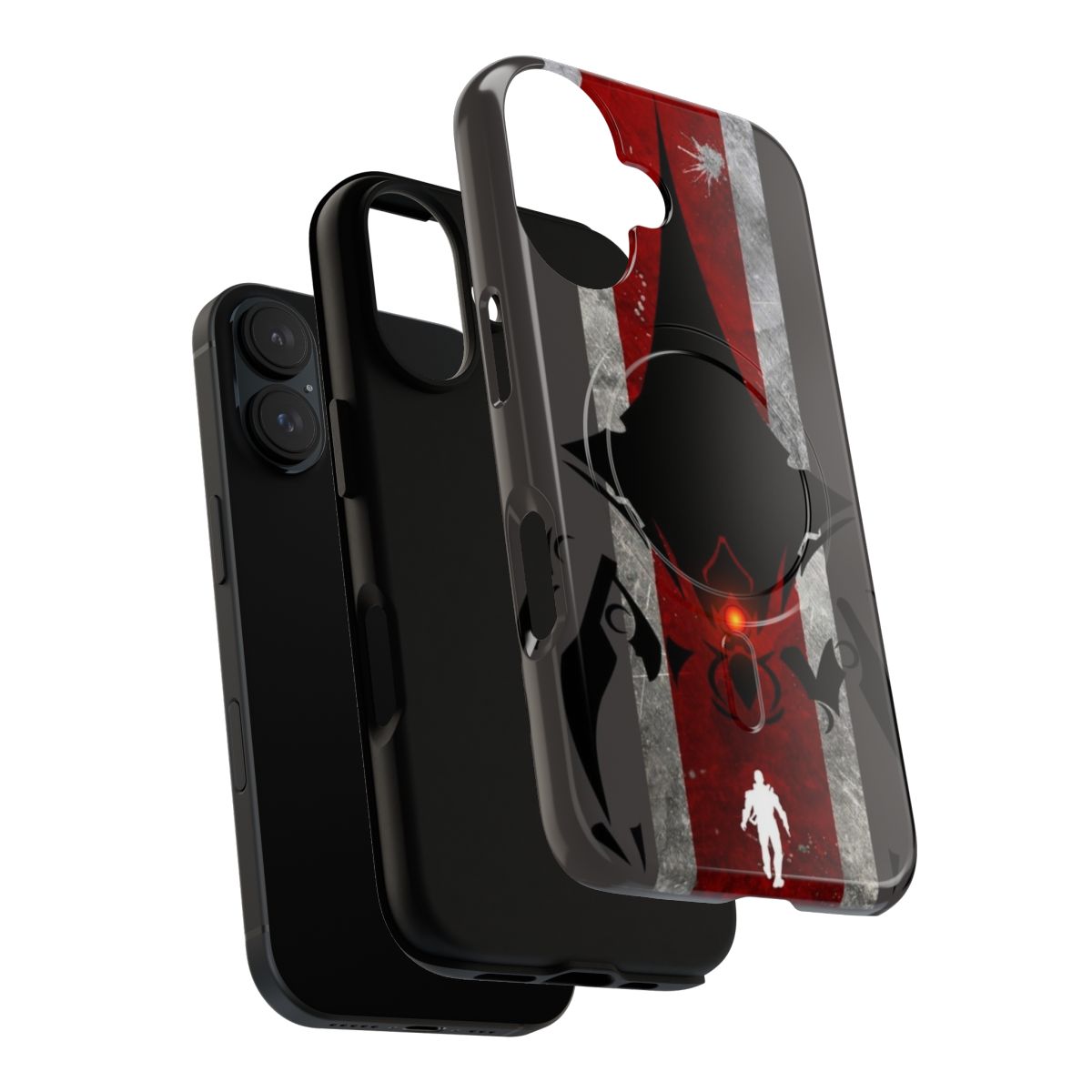 Sci-Fi Inspired Tough Magnetic Phone Case for Mass Effect Fans - Layers