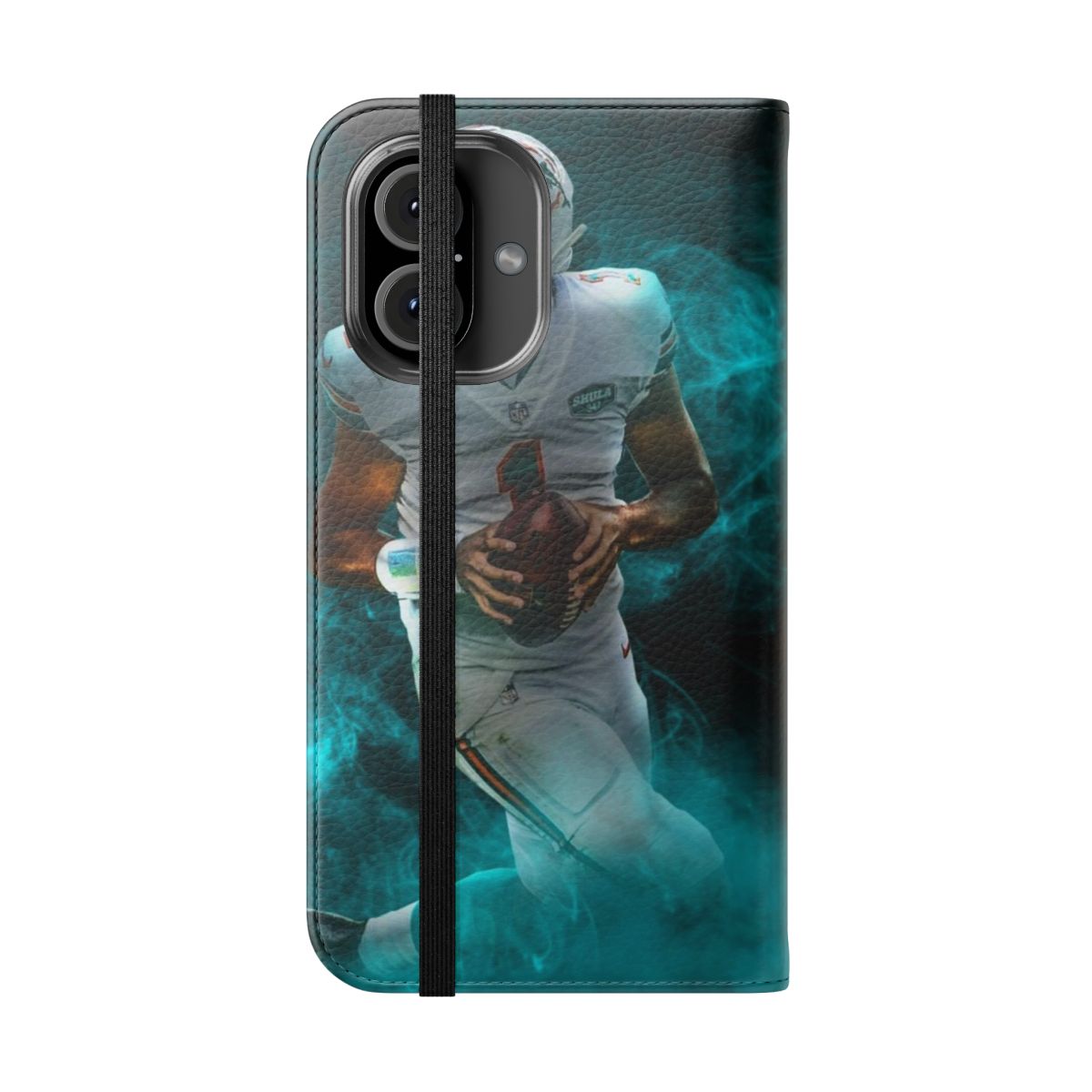 Miami Sports Art Tua Tagovailoa Flip Cover Phone Case - Folded Front