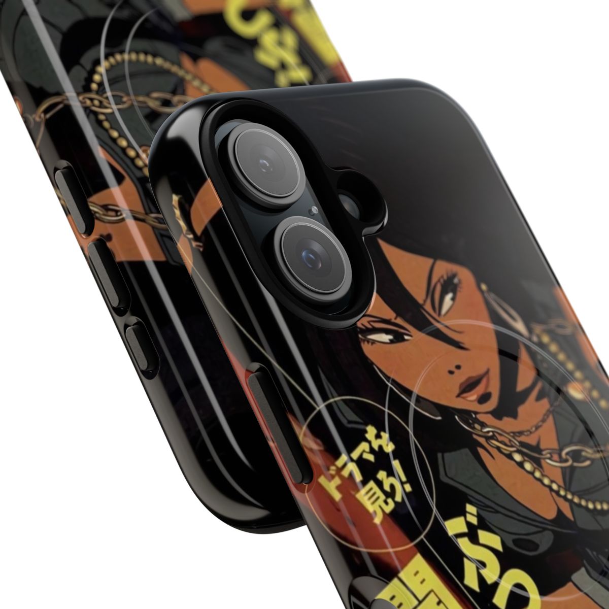 Anime-inspired tough phone case featuring Michiko Malandro from Michiko to Hatchin - Detail