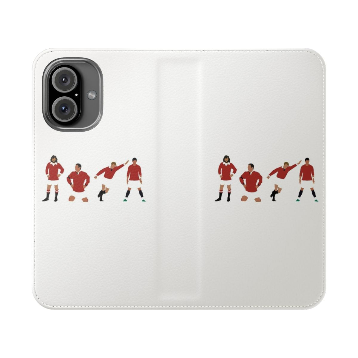 Stylish and protective Manchester United-inspired flip cover phone case