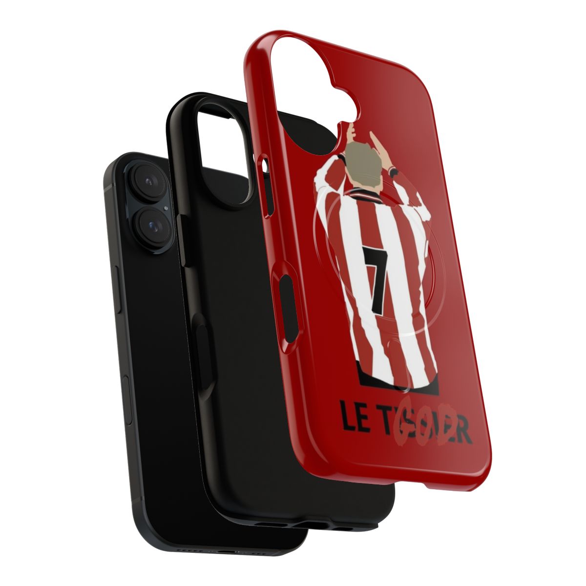 Magnetic phone case with Southampton football club branding - Layers