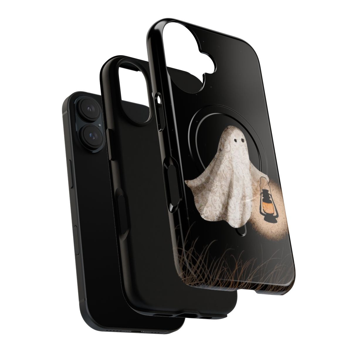 Twilight walk magnetic tough phone cases with ghost, spirit, and lantern design - Layers