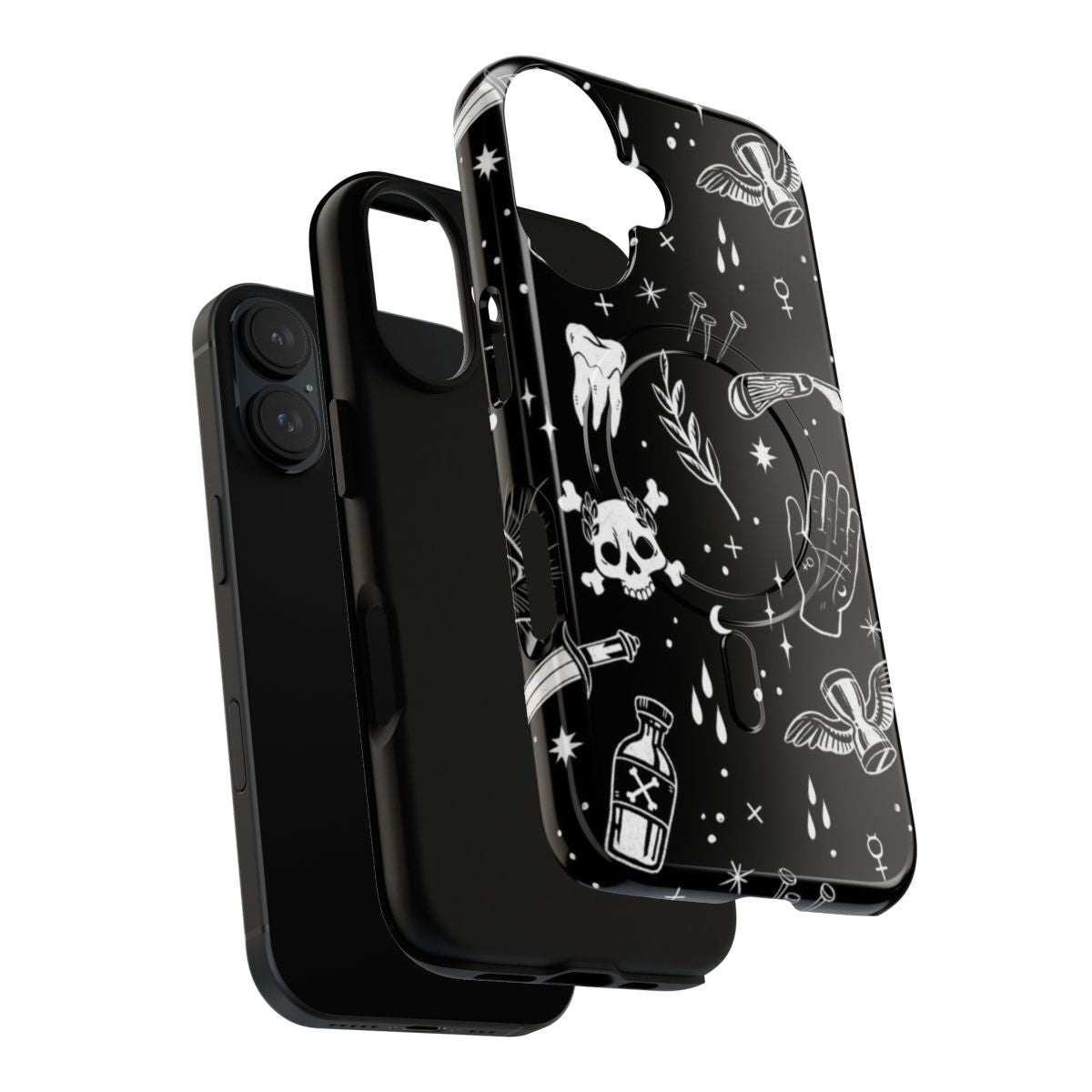 Mystical occult-themed phone case with dark, gothic designs - Layers