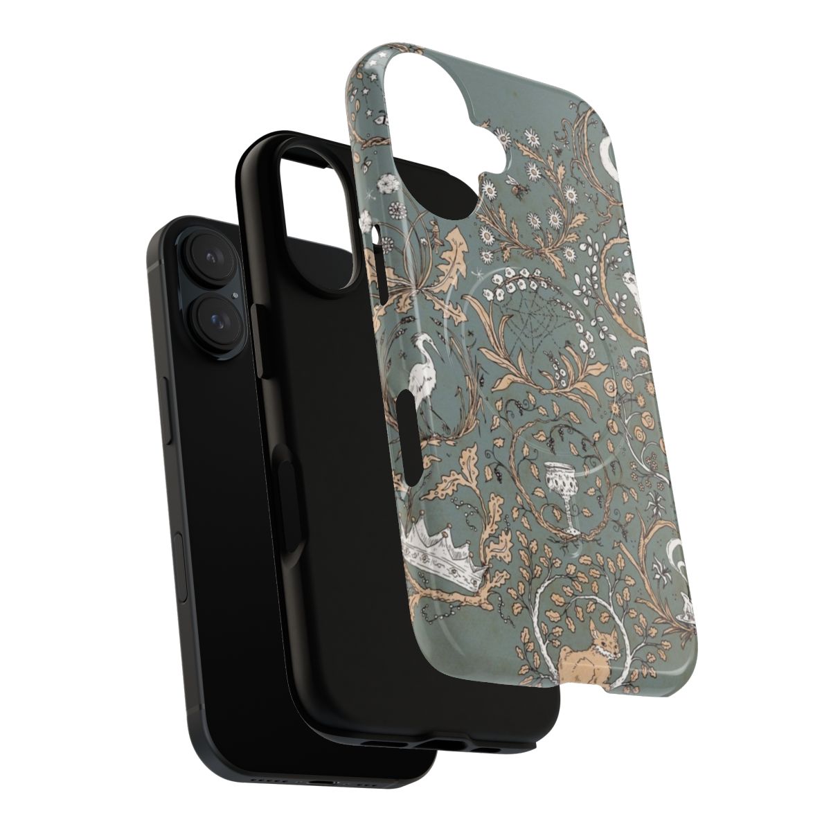 Rondels magnetic tough phone case with fairy tale, moon, and star design - Layers