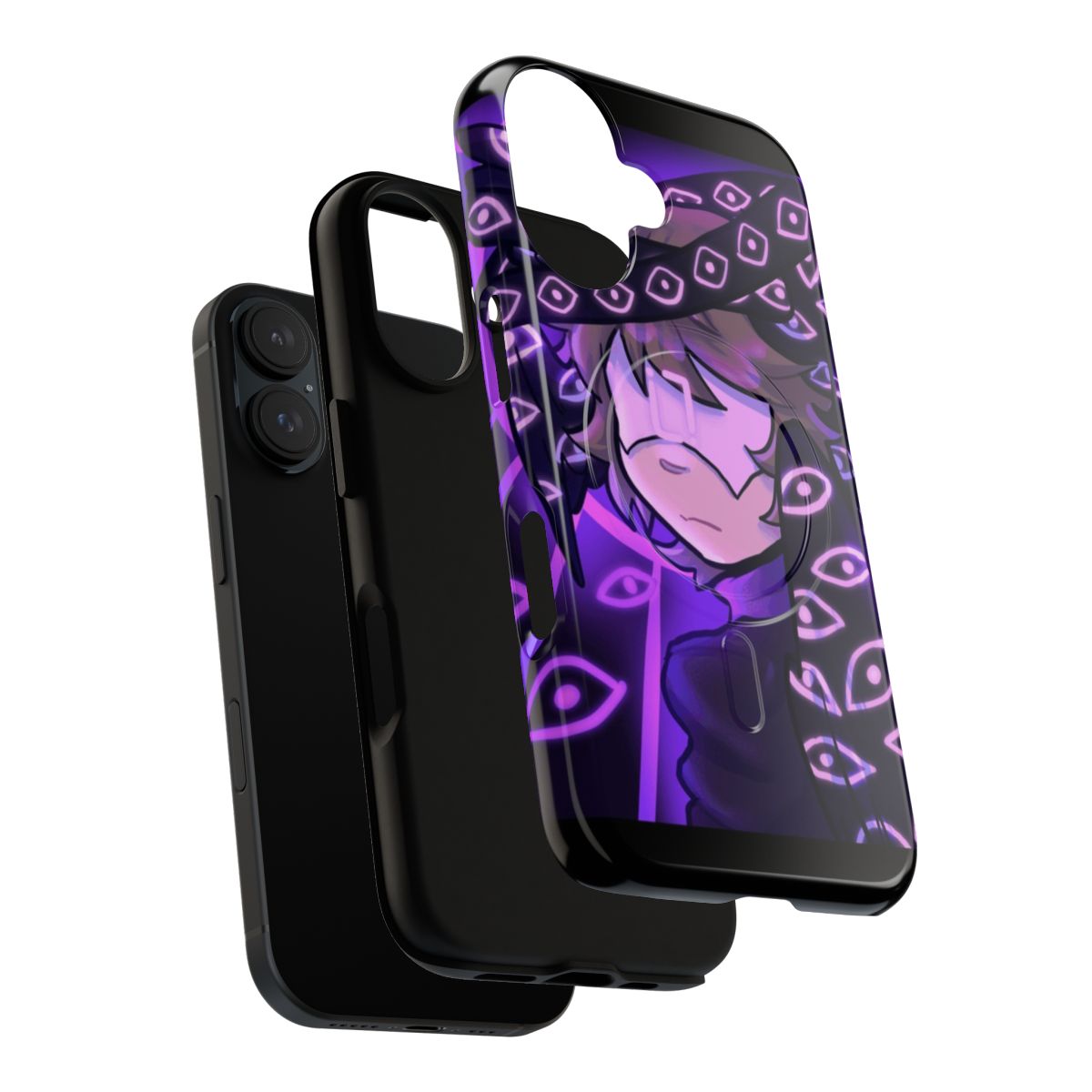 Magnetic tough phone case with Minecraft Youtuber and Evolution SMP designs - Layers