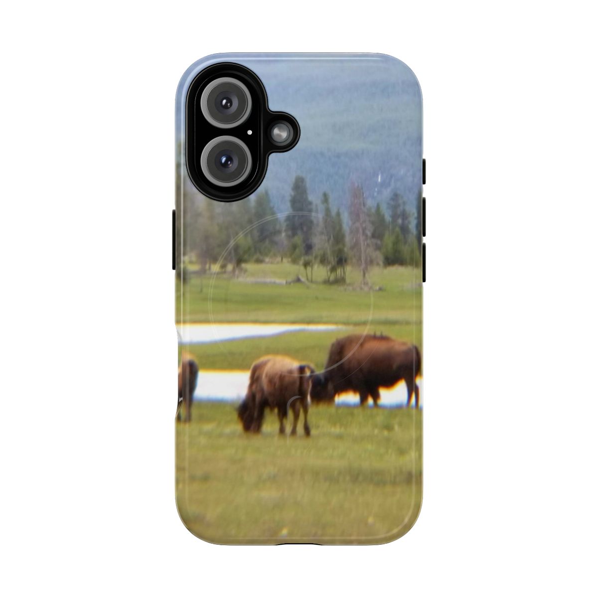 Bison magnetic phone case with tough protection