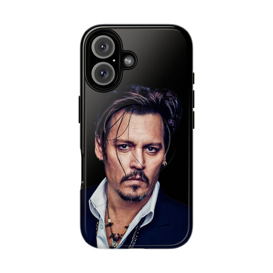 Johnny Depp-inspired magnetic tough phone case