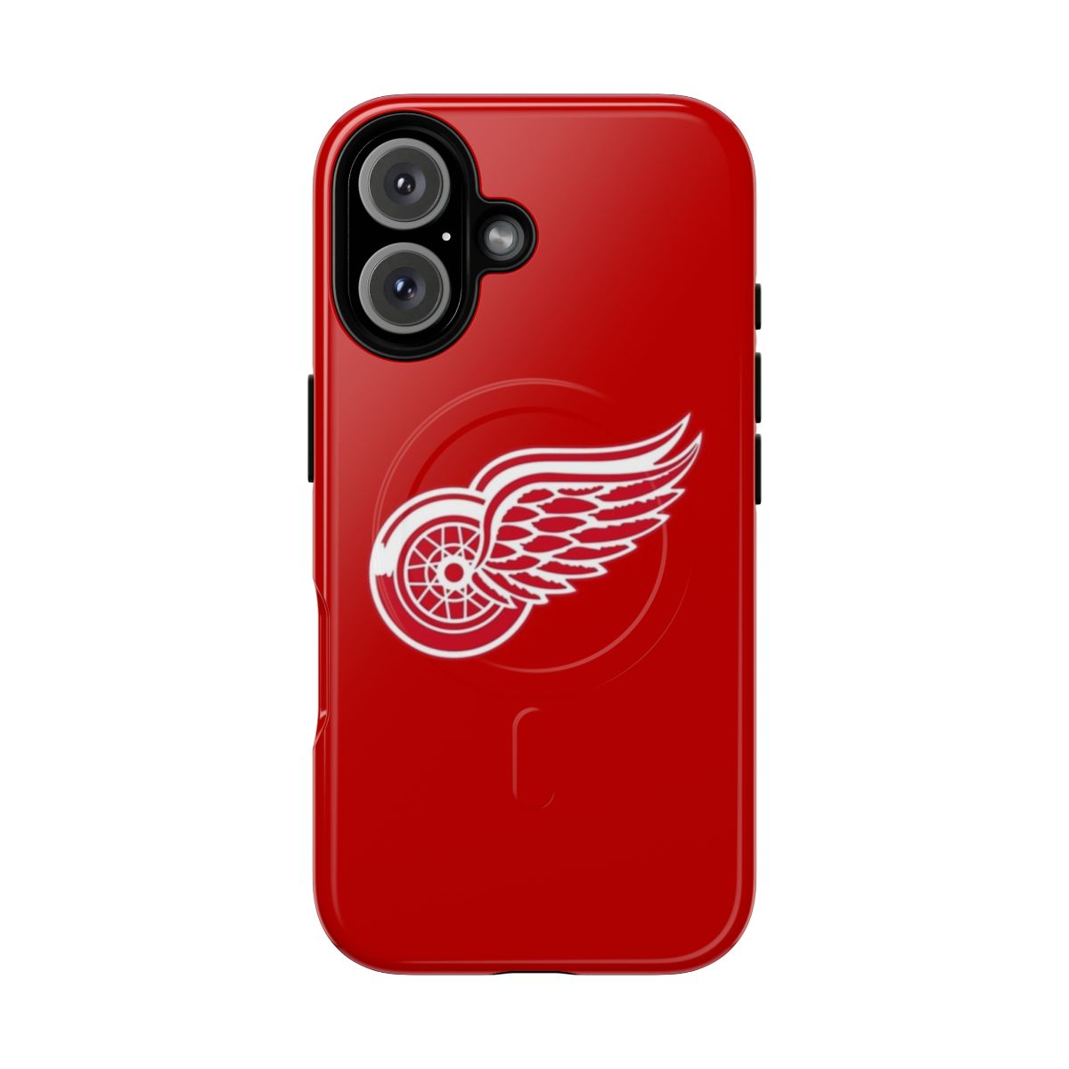 Red Wings logo magnetic phone case with tough protection