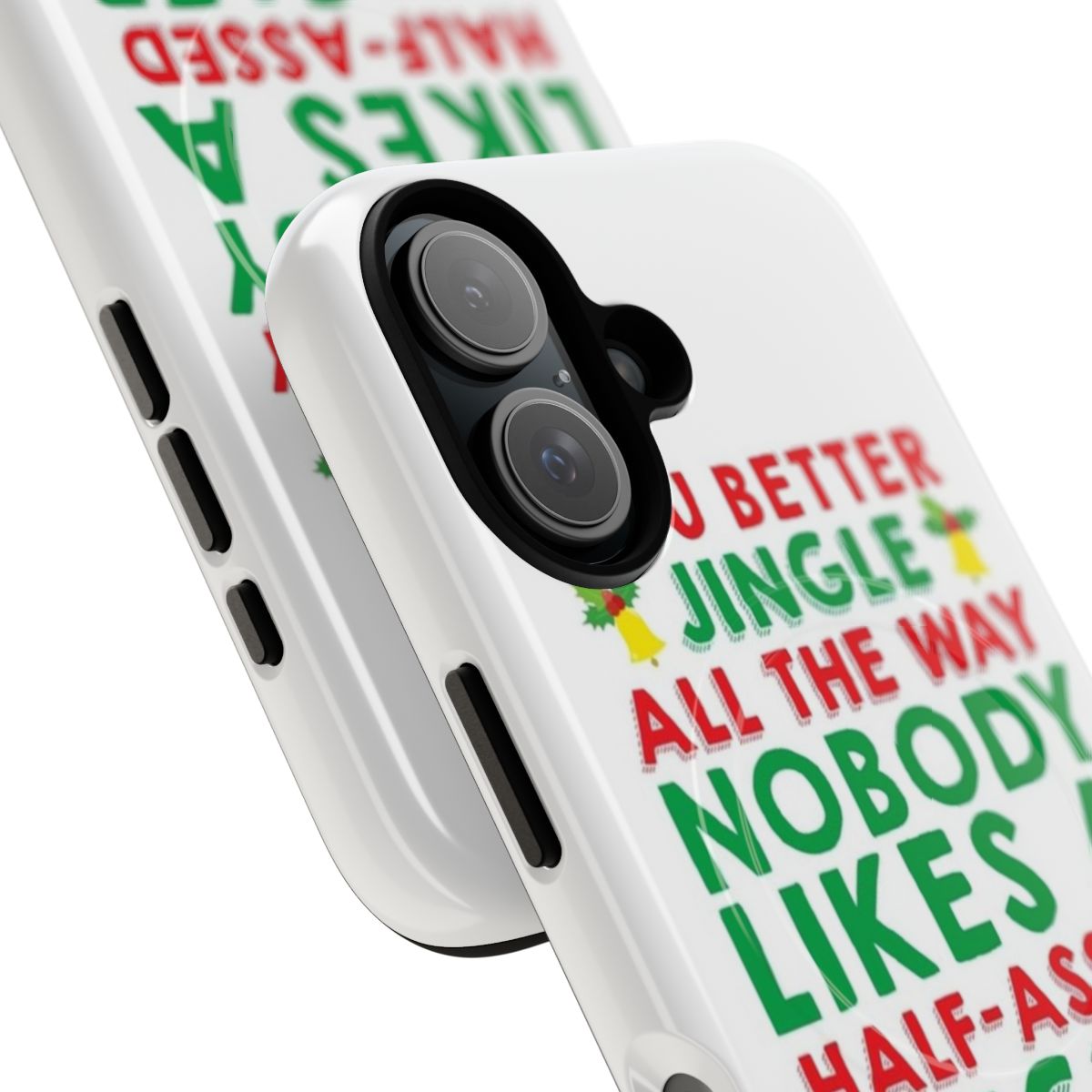 Magnetic tough phone cases with a festive Christmas design - Detail