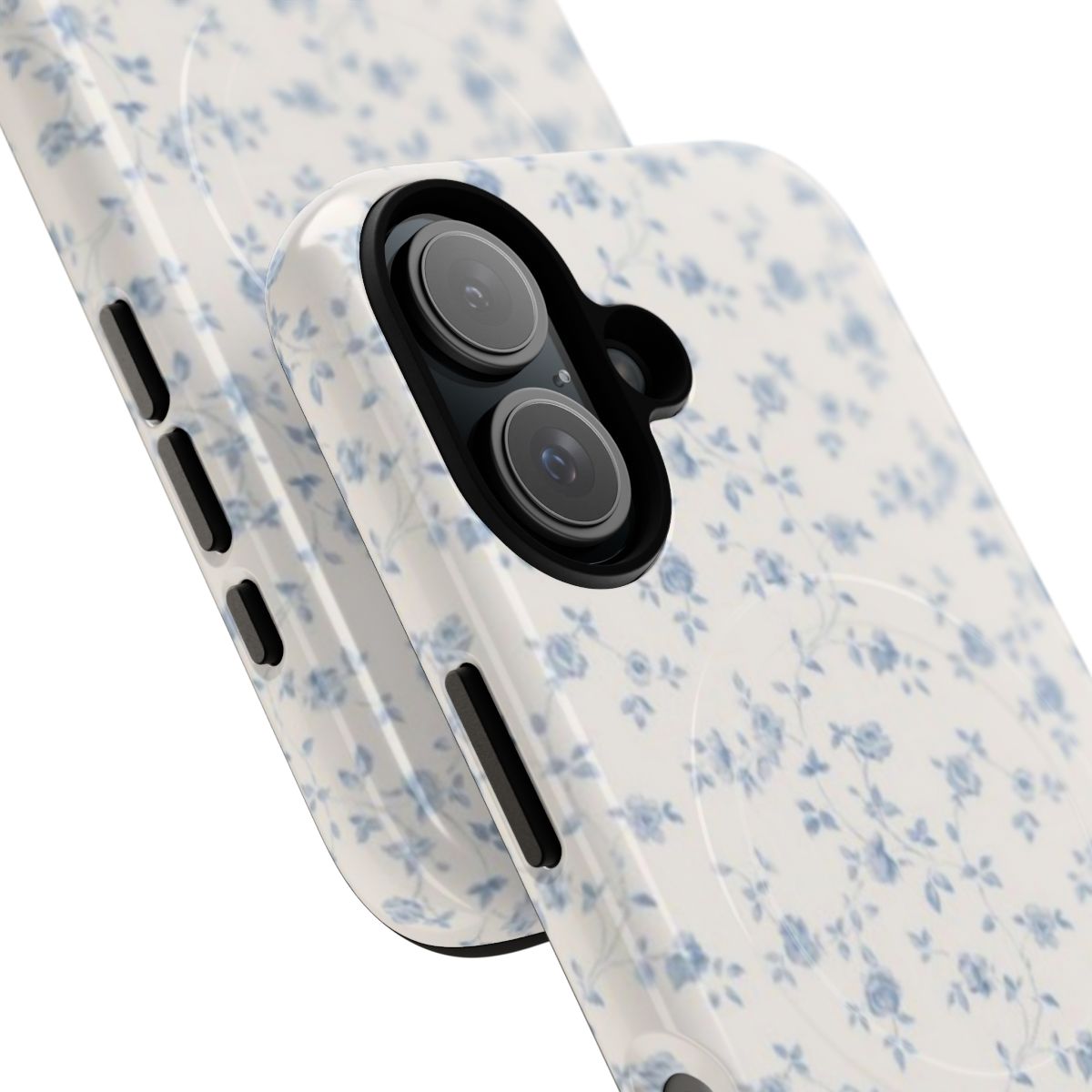 Coquette-inspired floral pattern magnetic tough phone case - Detail