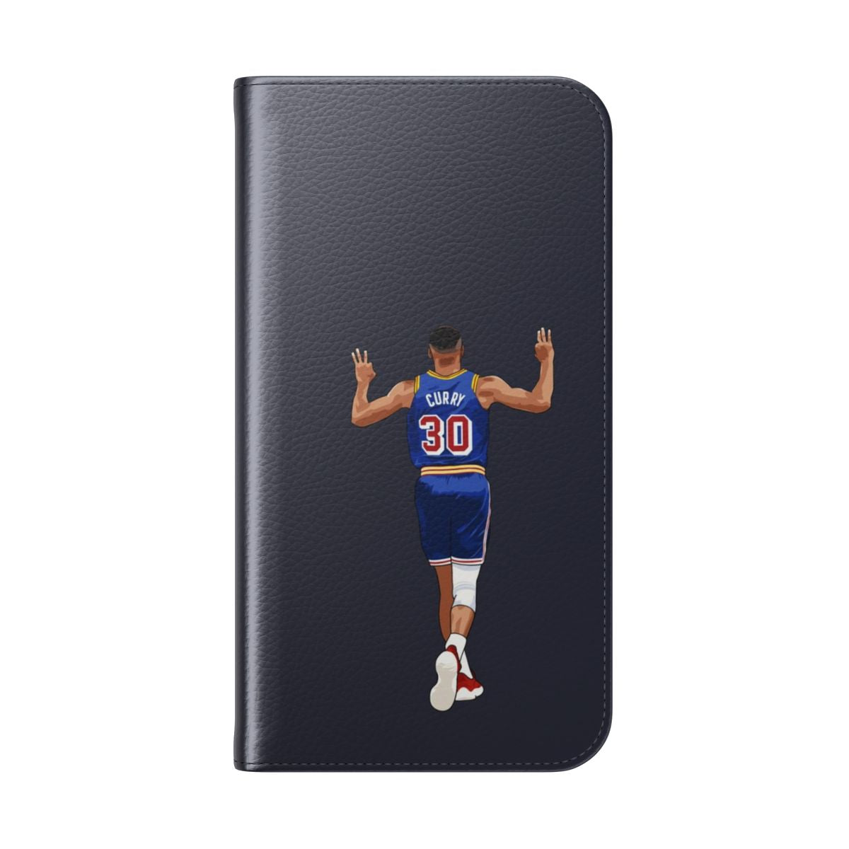 Basketball vector phone case for iPhone and Samsung featuring a sporty design - Folded Back