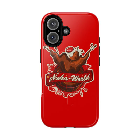 Vintage-style Nuka World logo on a tough magnetic phone case