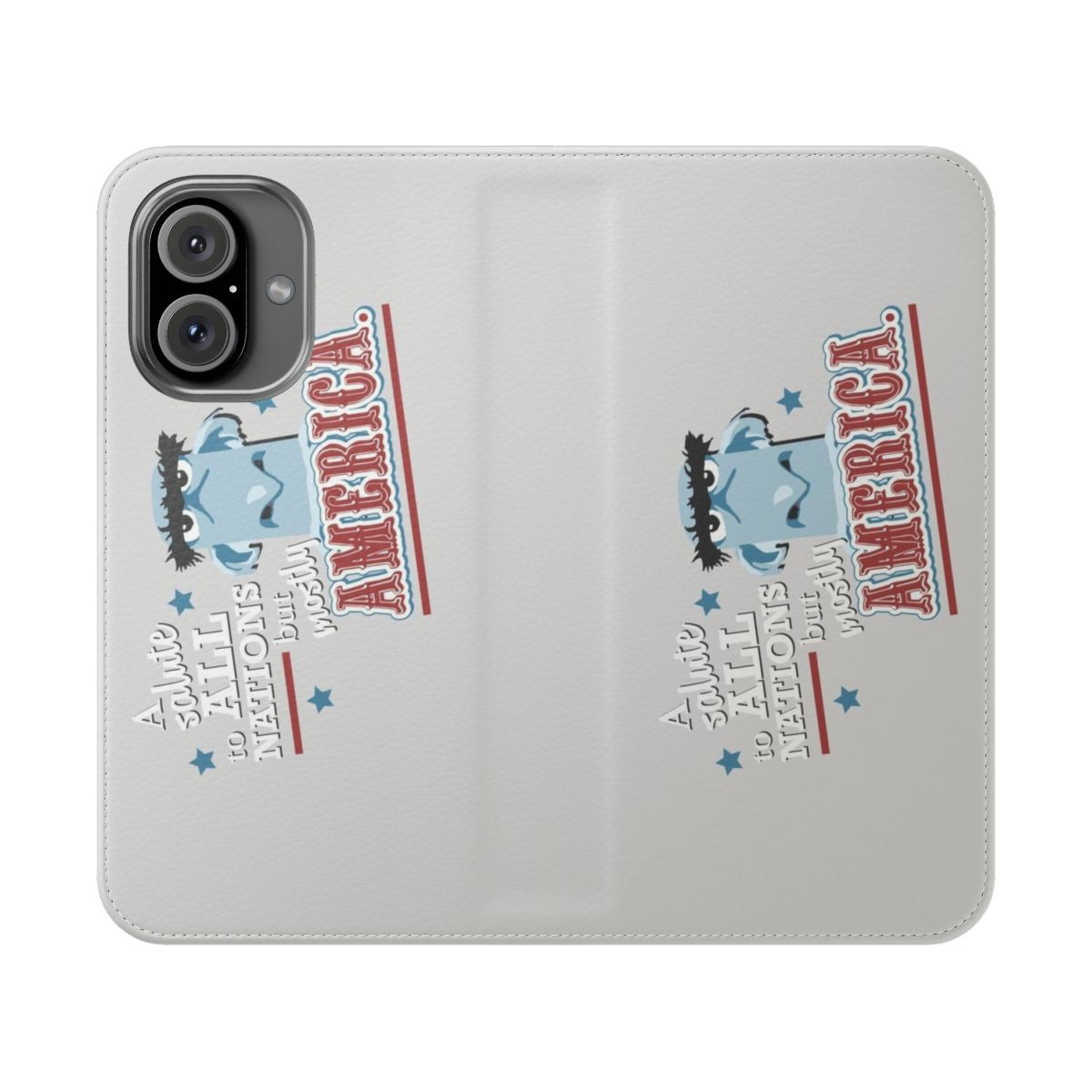 Patriotic American flag phone case with eagle and stars and stripes design