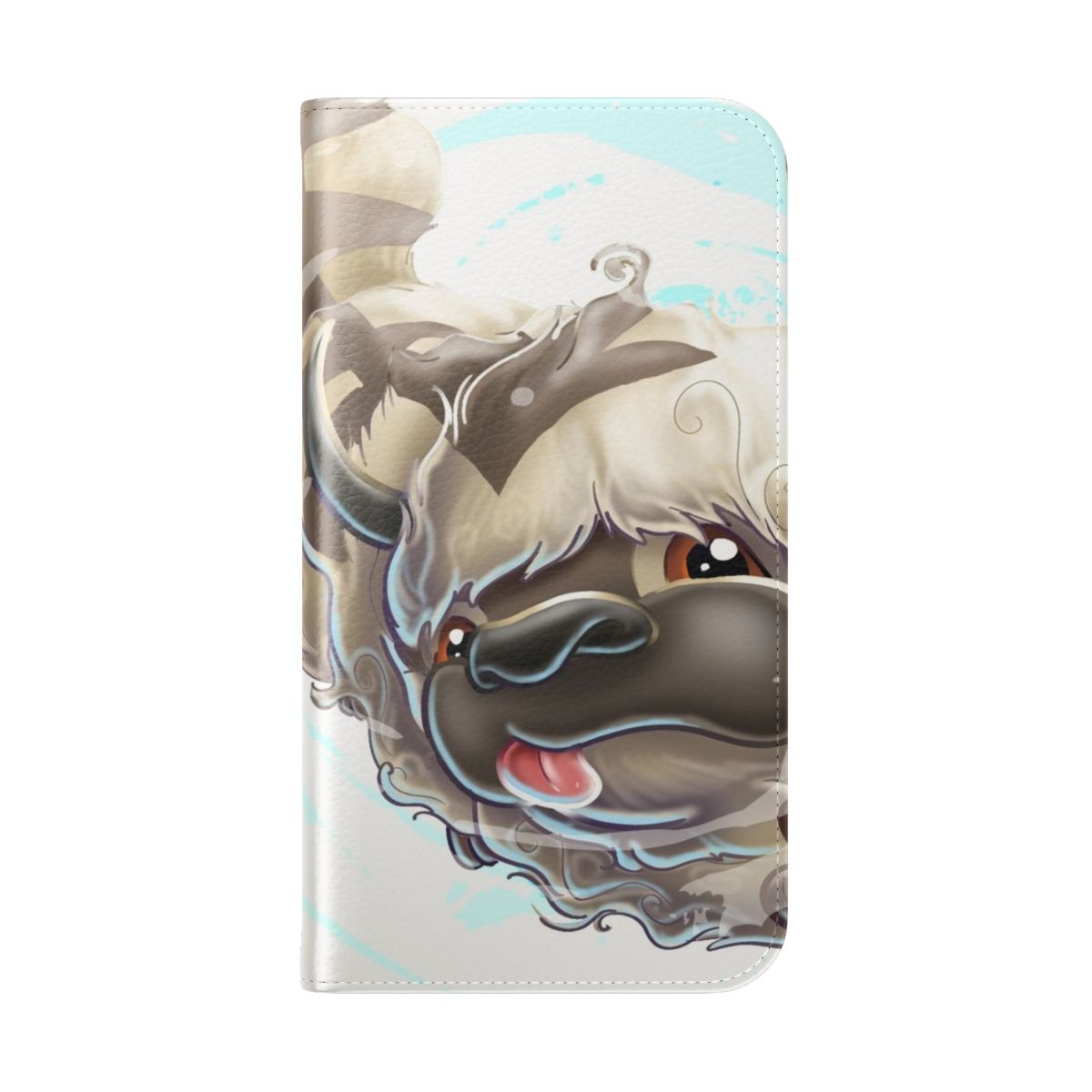 Appa-inspired flip cover phone case featuring the beloved sky bison from Avatar: The Last Airbender - Folded Back