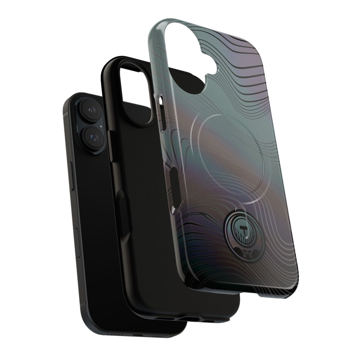 Beskar alloy magnetic tough phone case with Mandalorian-inspired design - Layers