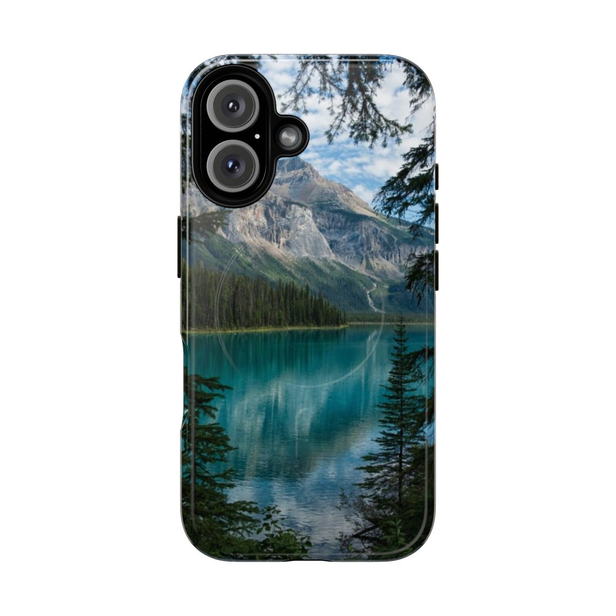 Magnetic phone case featuring a scenic view of Emerald Lake in the Canadian Rockies, Yoho National Park